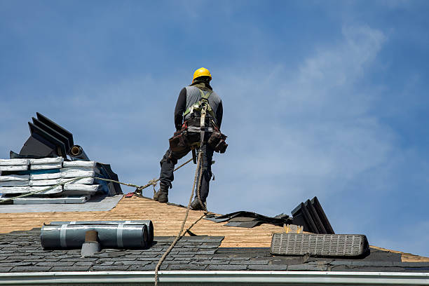 Professional Flat Roof Repair technician working in Shelby, OH